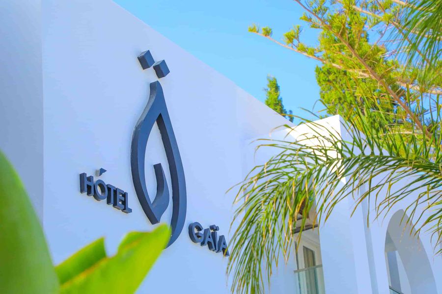 Enseigne de l'Hôtel Gaïa, client de LANCI 360